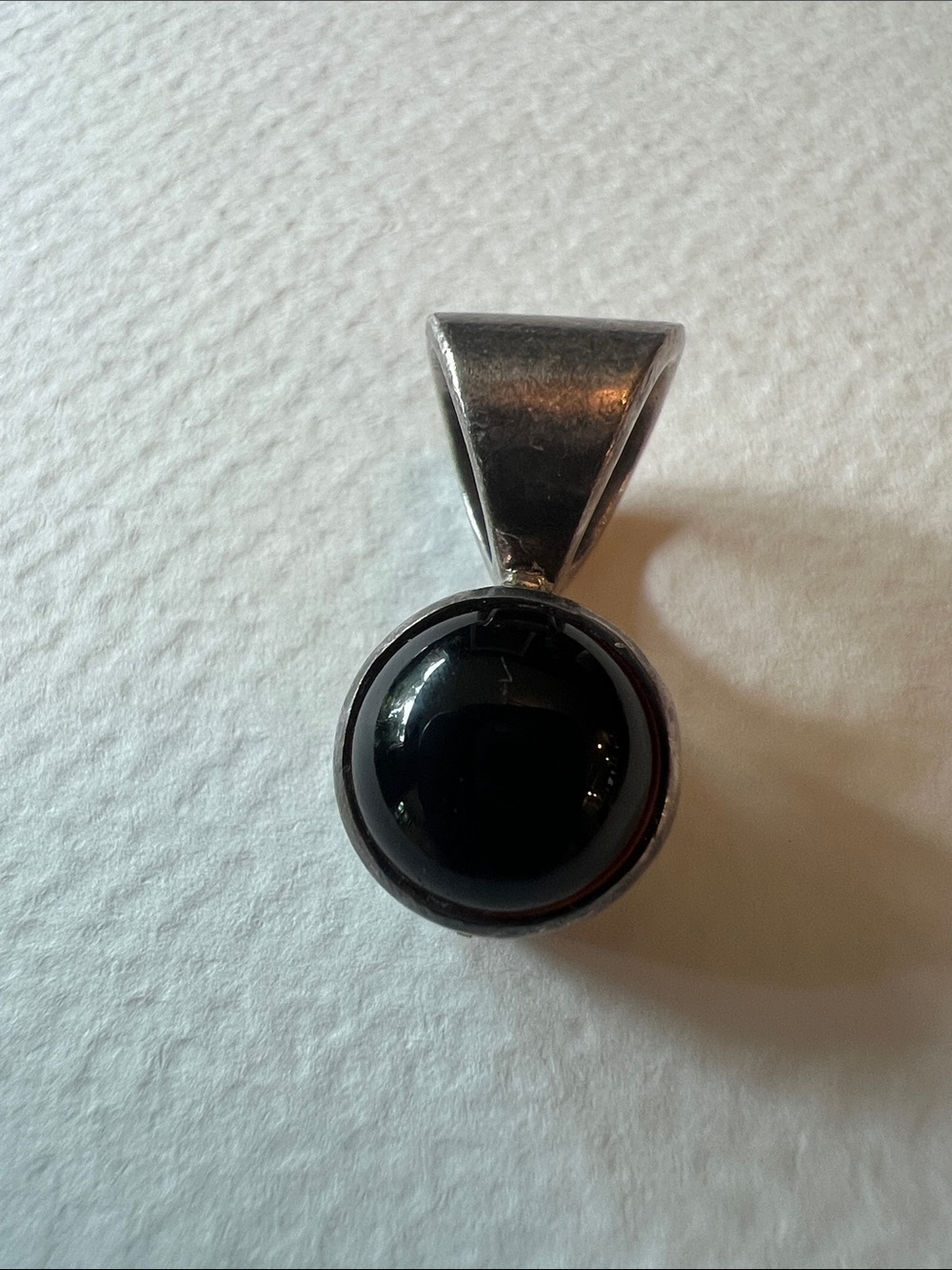 Sterling Silver Black Onyx Pendant Necklace